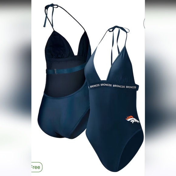 Nfl Team Other - Denver Broncos G-III 4Her By Carl Banks Womens One-Piece Swimsuit. NWT.